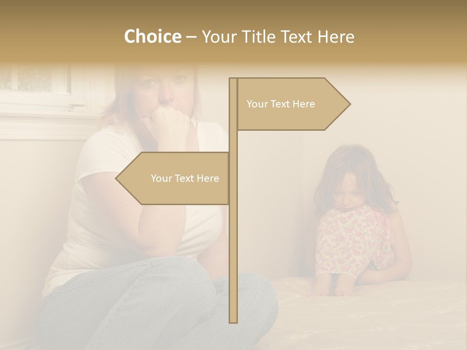 Sad Poverty Lifestyle PowerPoint Template