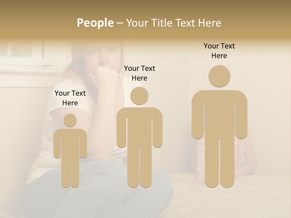 Sad Poverty Lifestyle PowerPoint Template