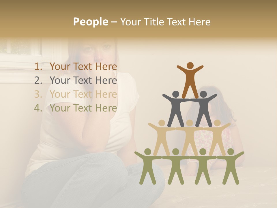 Sad Poverty Lifestyle PowerPoint Template