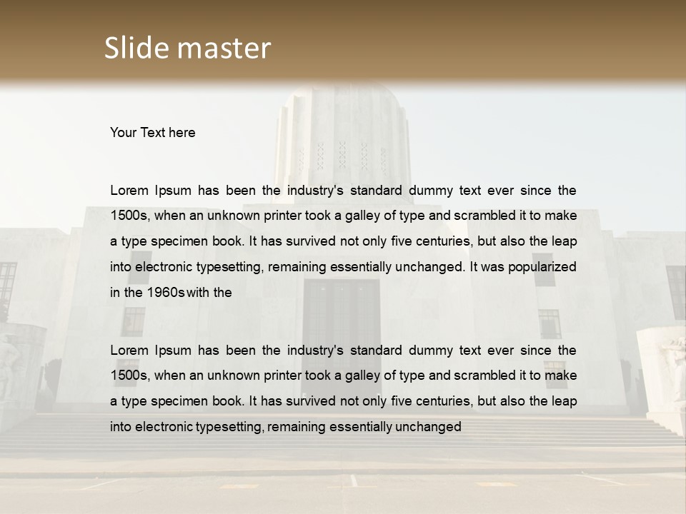 Grounds Marble Architecture PowerPoint Template