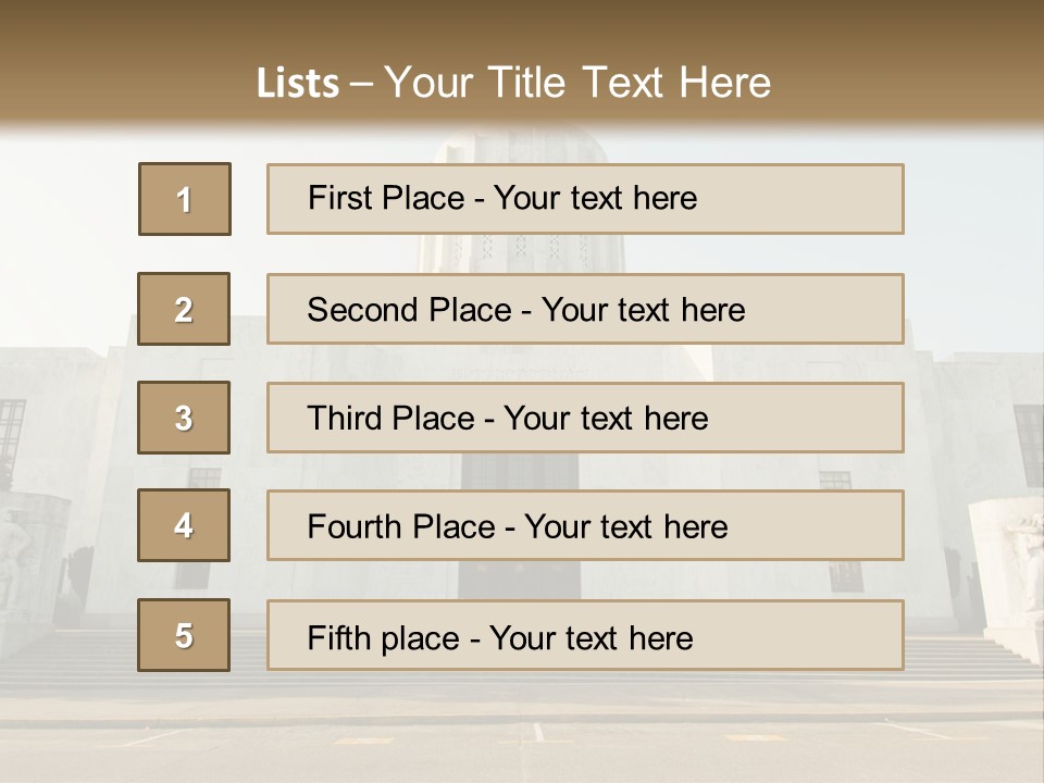 Grounds Marble Architecture PowerPoint Template