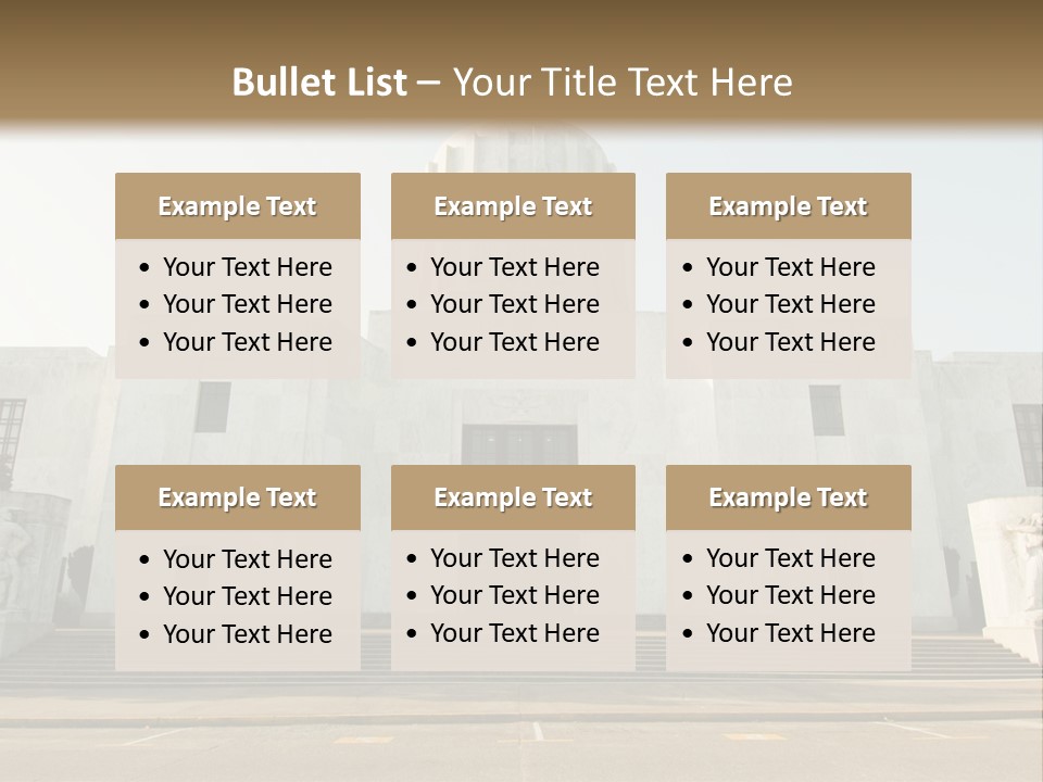 Grounds Marble Architecture PowerPoint Template