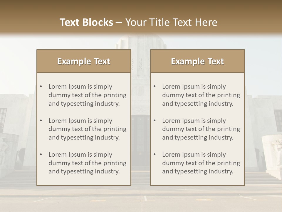 Grounds Marble Architecture PowerPoint Template
