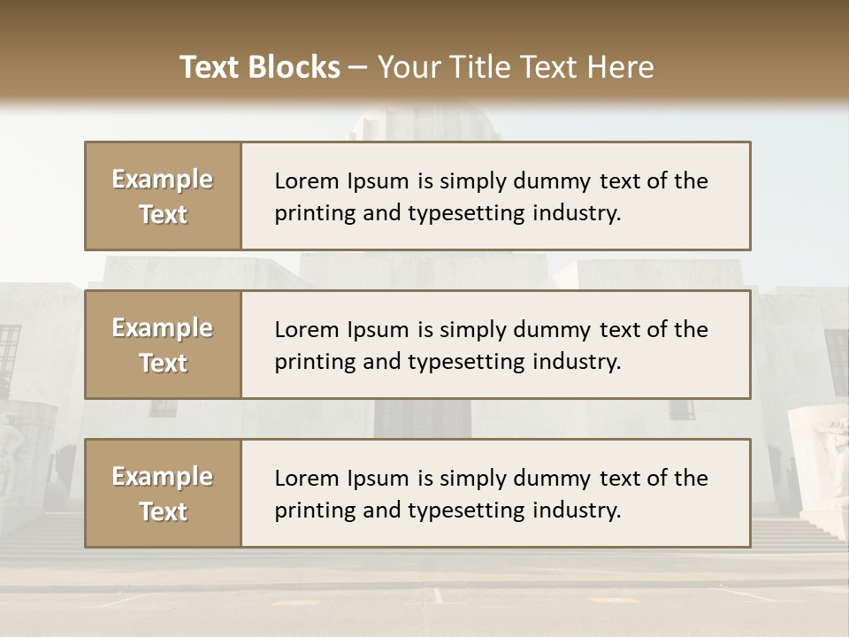 Grounds Marble Architecture PowerPoint Template