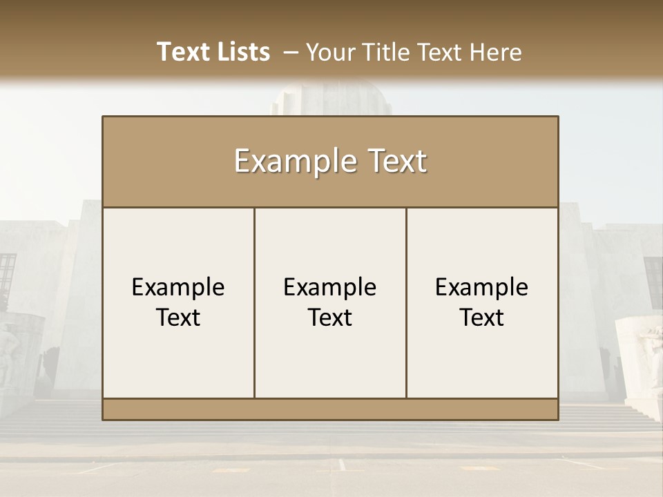 Grounds Marble Architecture PowerPoint Template
