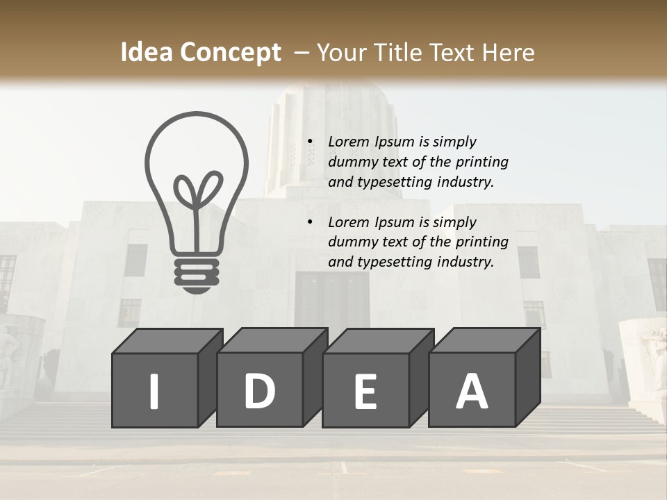 Grounds Marble Architecture PowerPoint Template