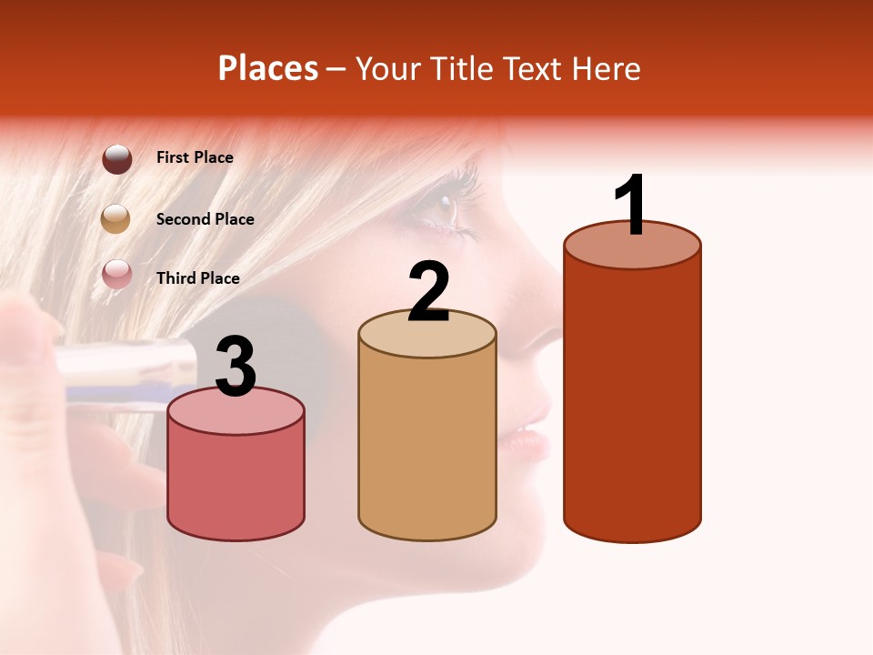 People Model Mascara PowerPoint Template