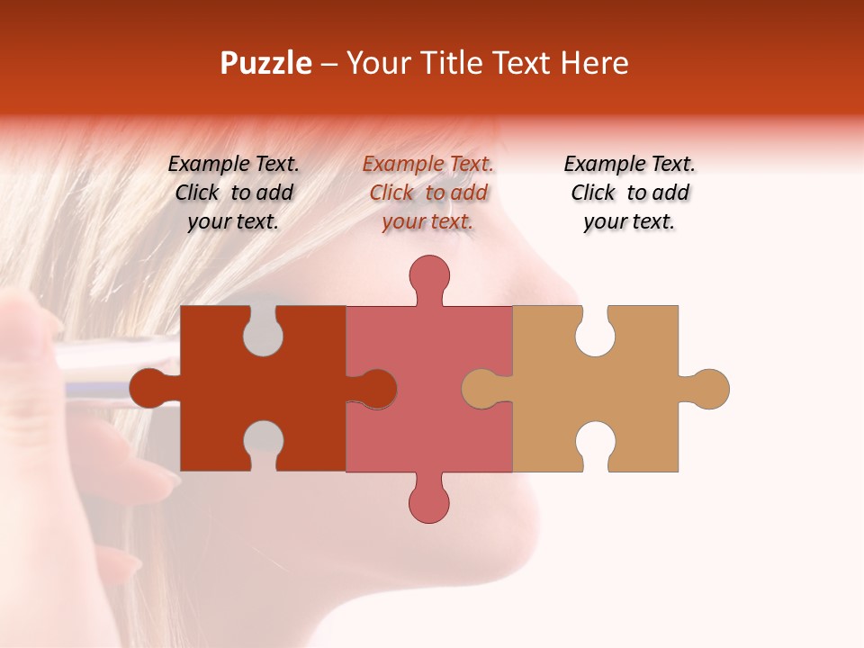 People Model Mascara PowerPoint Template