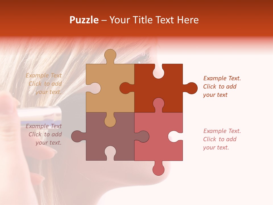 People Model Mascara PowerPoint Template