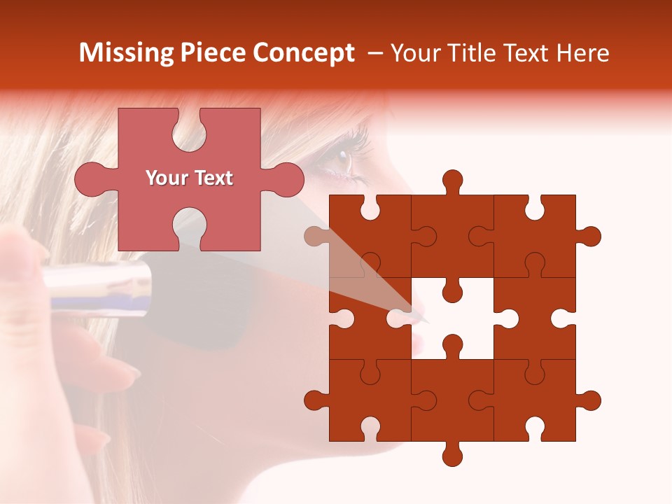 People Model Mascara PowerPoint Template