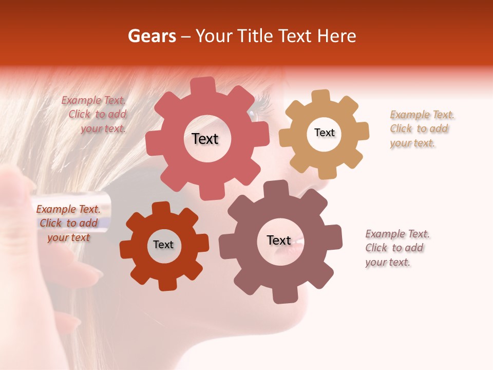 People Model Mascara PowerPoint Template