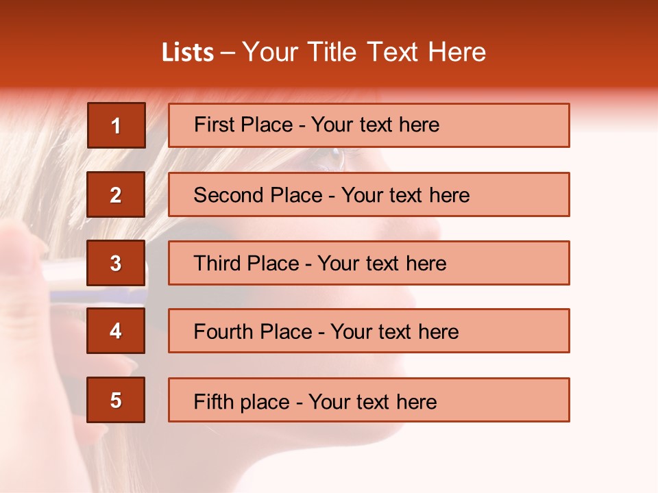 People Model Mascara PowerPoint Template