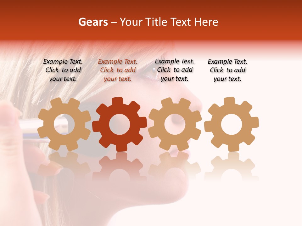 People Model Mascara PowerPoint Template