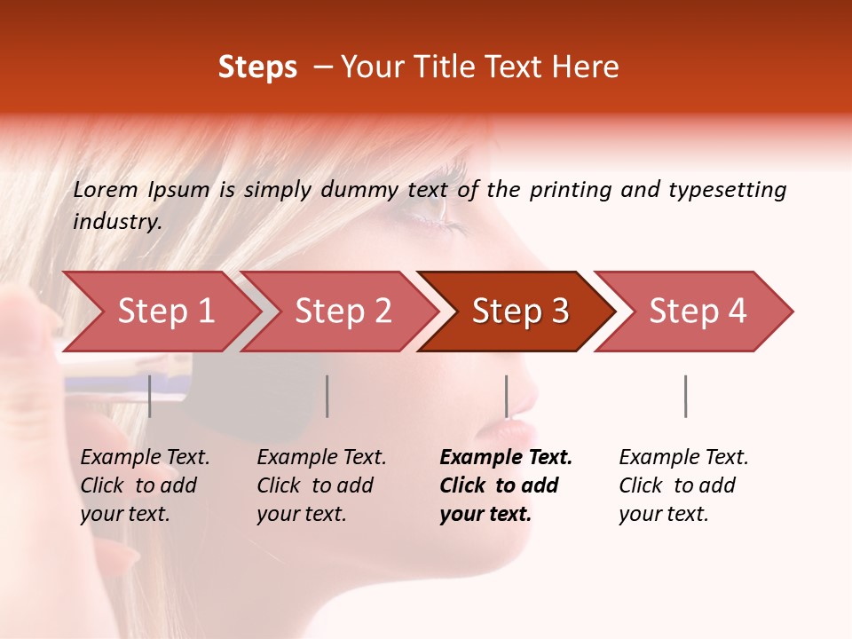 People Model Mascara PowerPoint Template