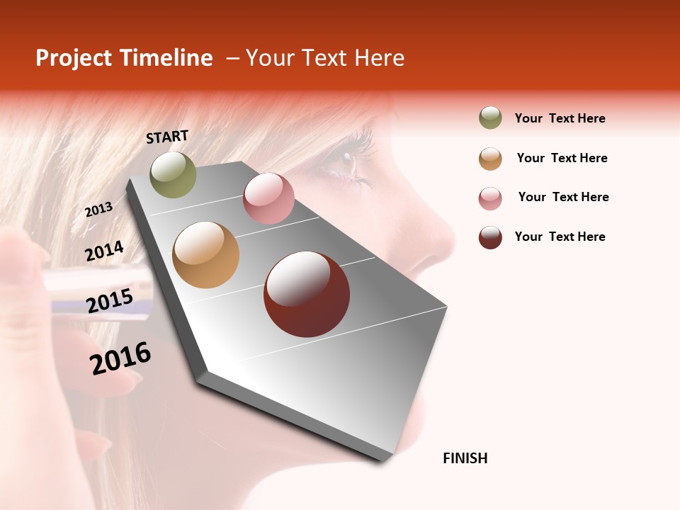 People Model Mascara PowerPoint Template