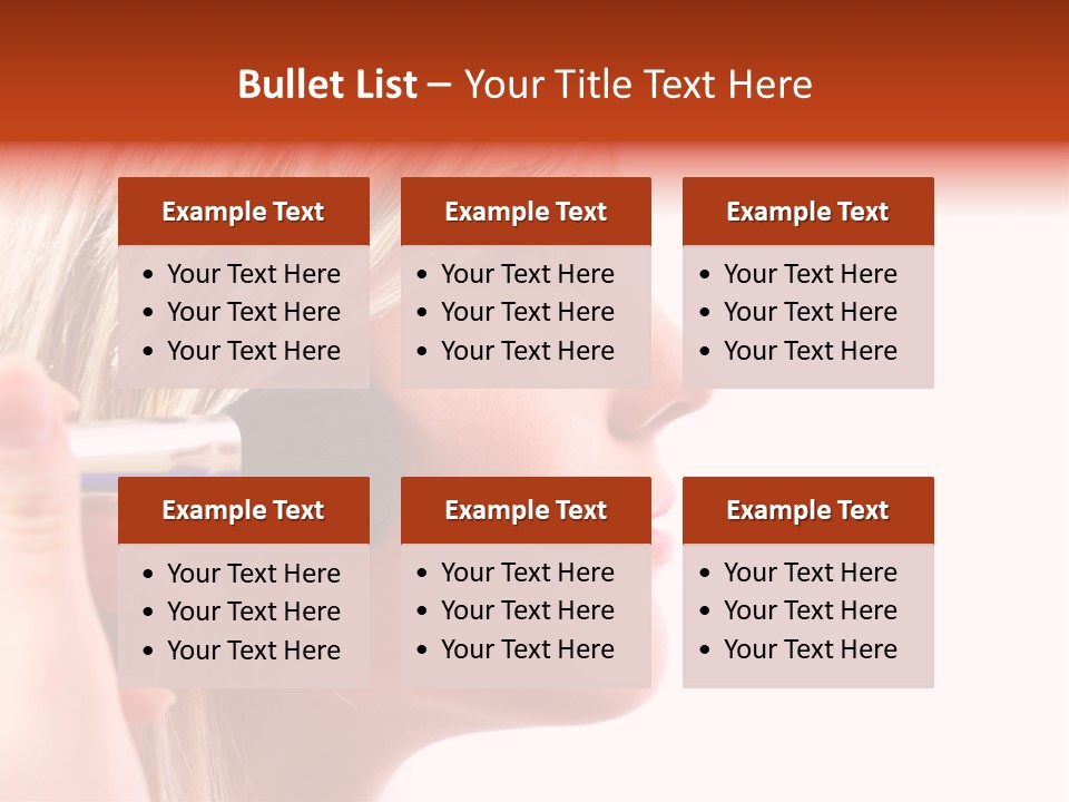 People Model Mascara PowerPoint Template