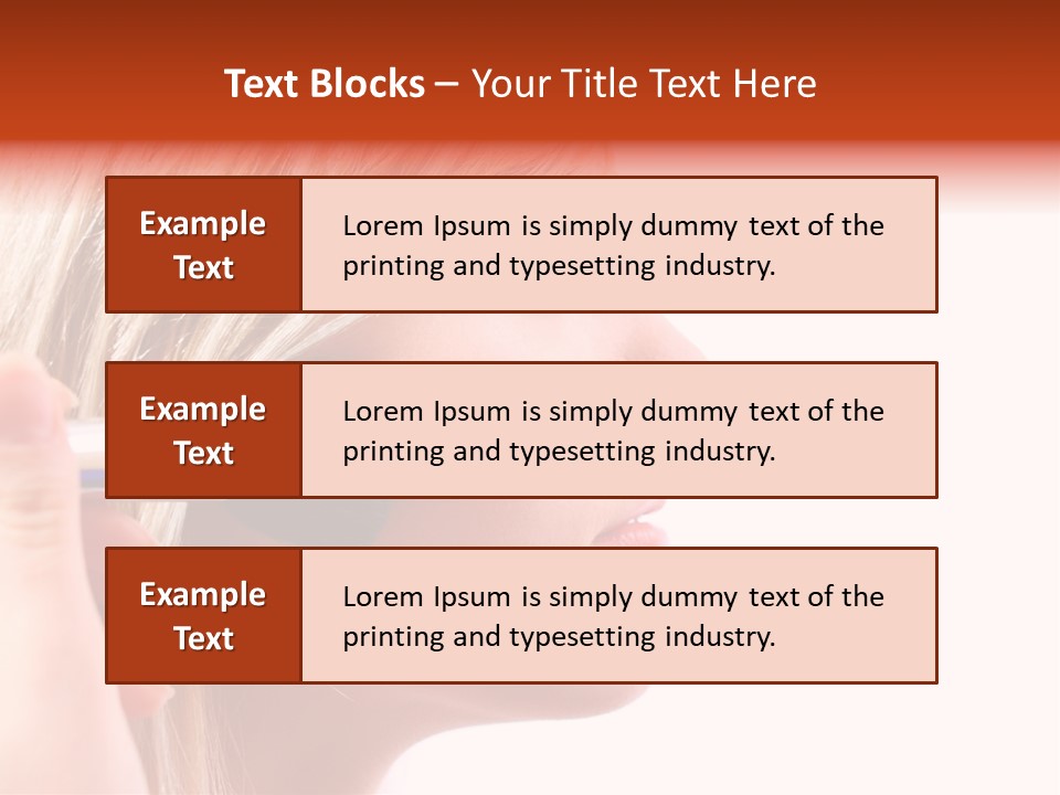 People Model Mascara PowerPoint Template