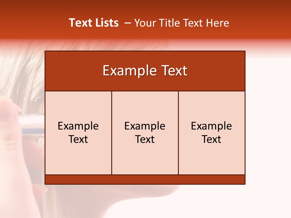 People Model Mascara PowerPoint Template