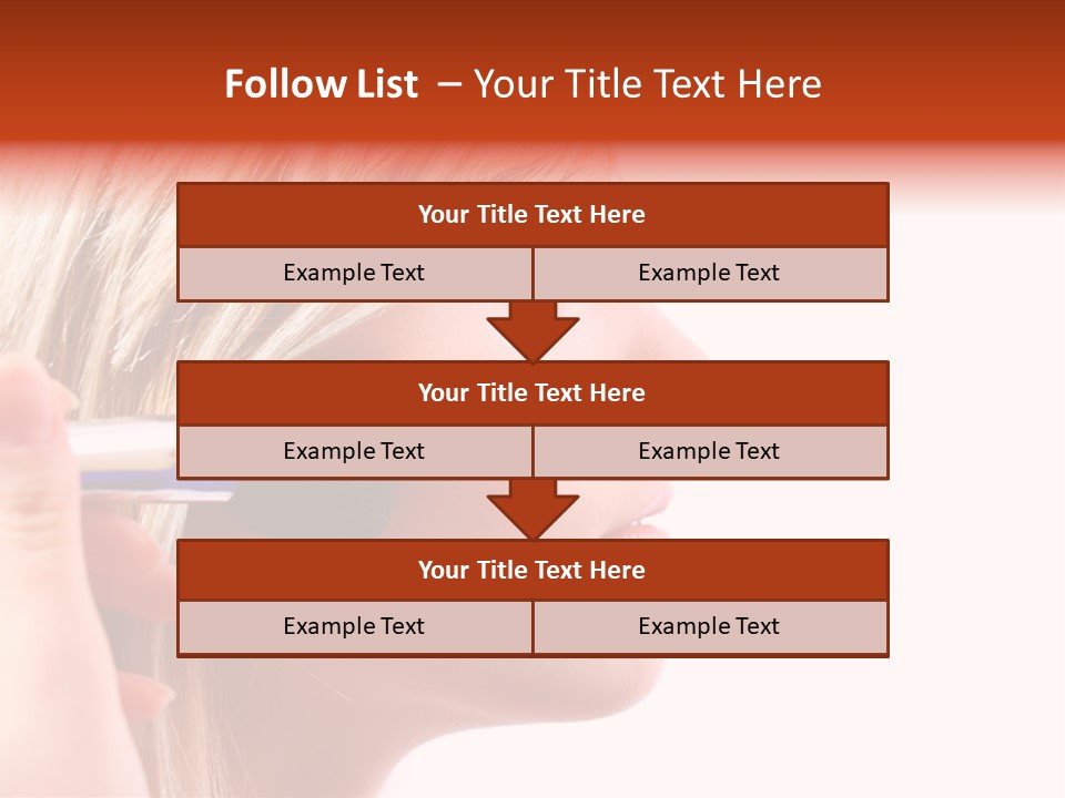 People Model Mascara PowerPoint Template