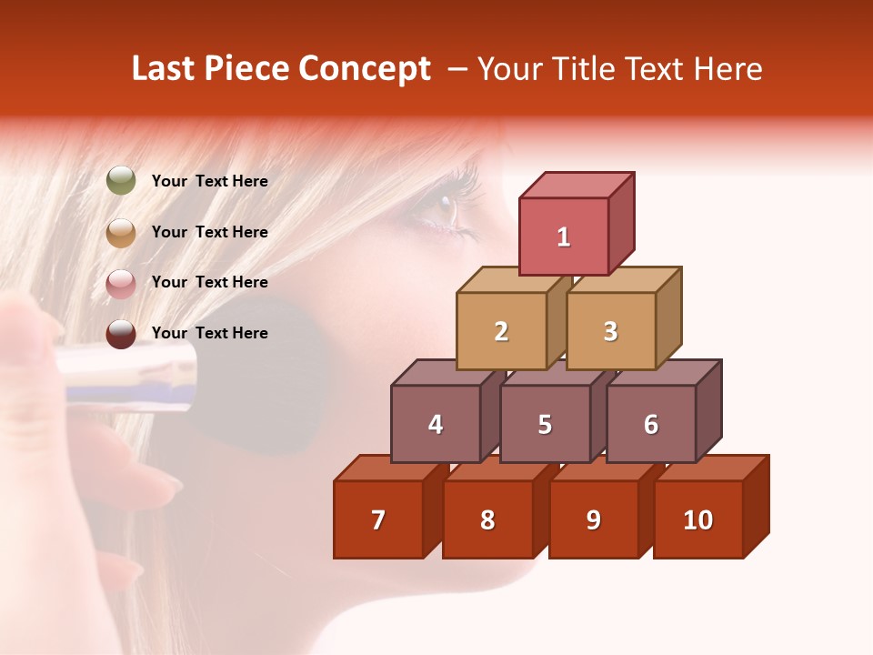 People Model Mascara PowerPoint Template