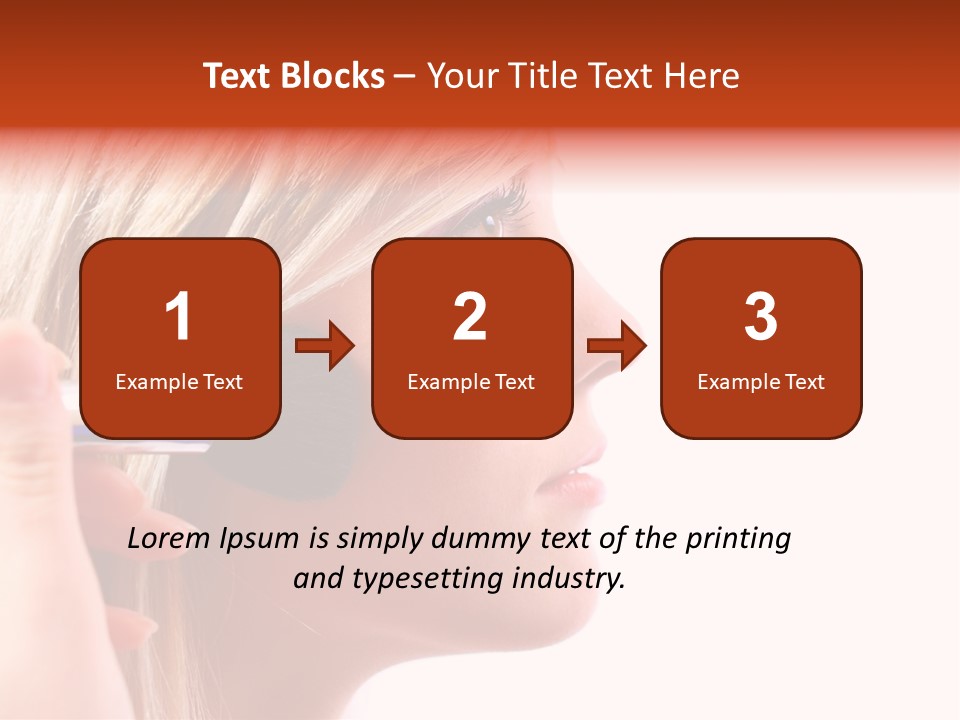 People Model Mascara PowerPoint Template