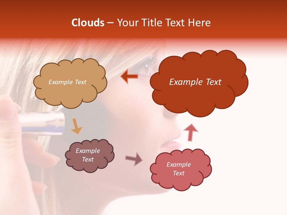 People Model Mascara PowerPoint Template
