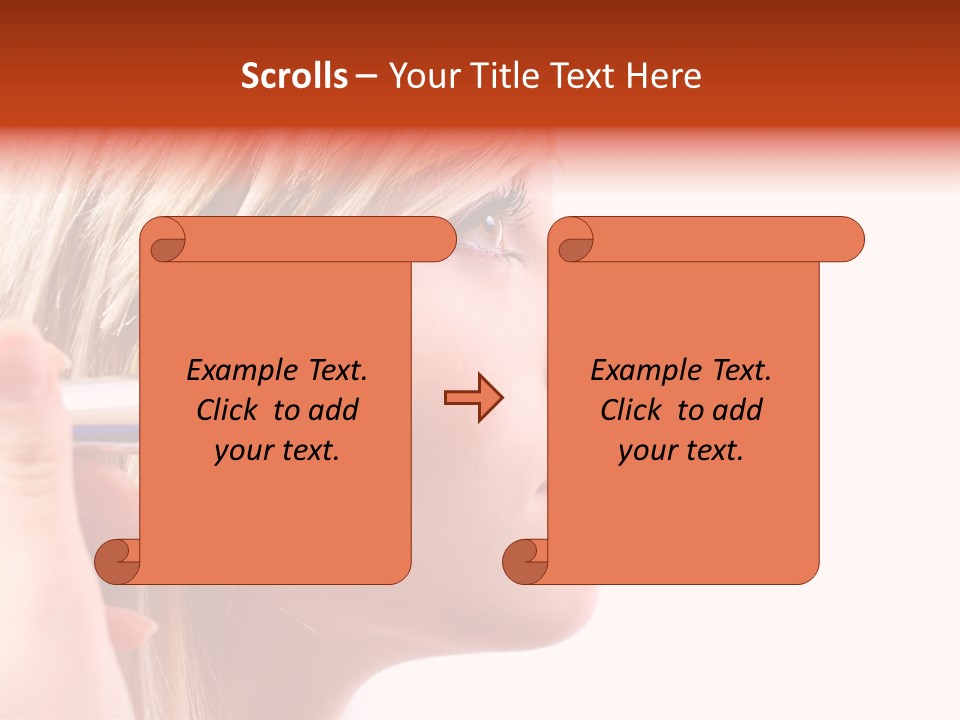 People Model Mascara PowerPoint Template