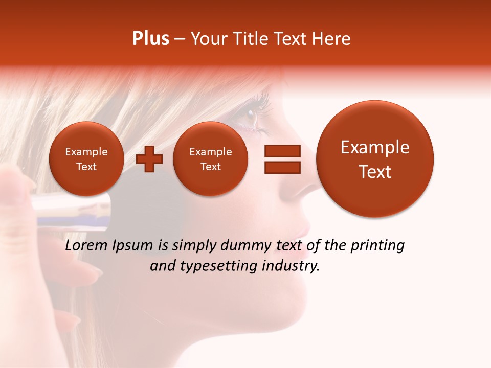 People Model Mascara PowerPoint Template