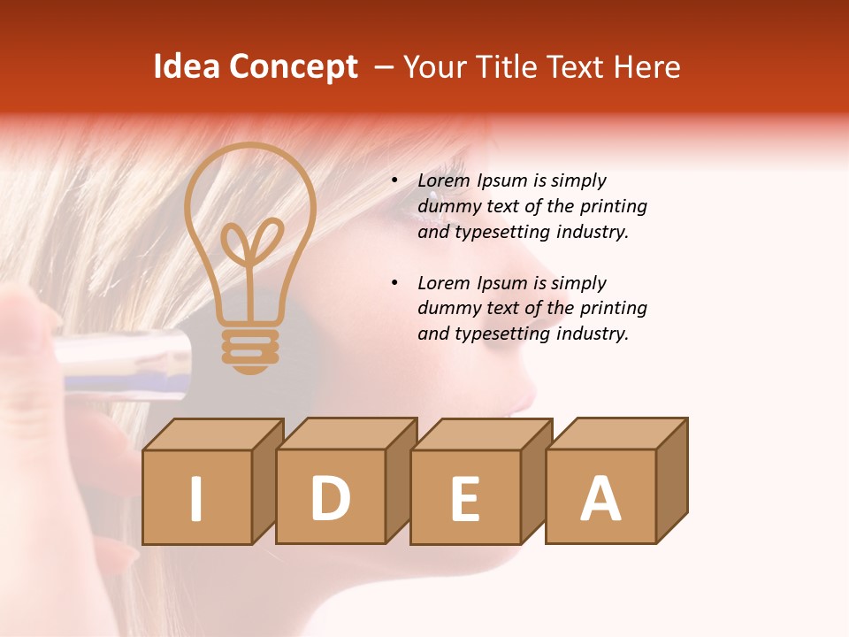 People Model Mascara PowerPoint Template