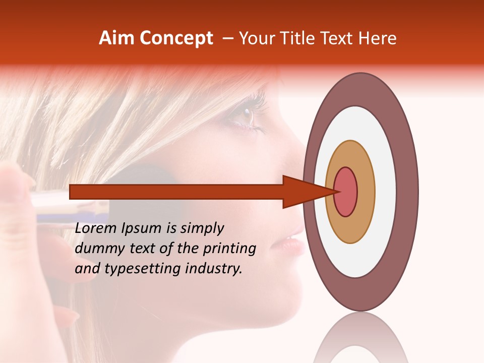 People Model Mascara PowerPoint Template