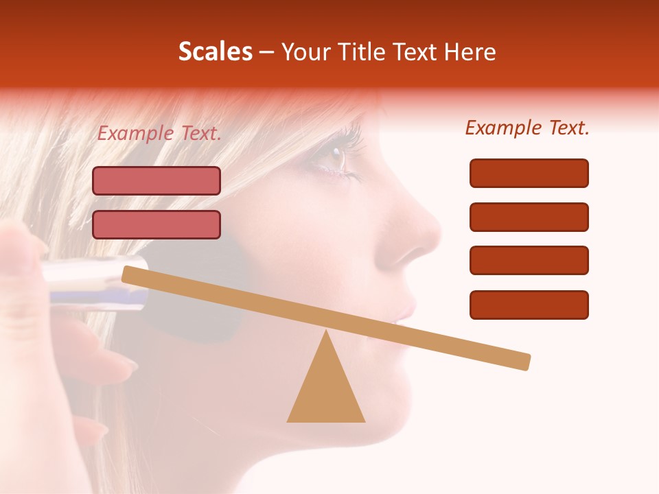 People Model Mascara PowerPoint Template