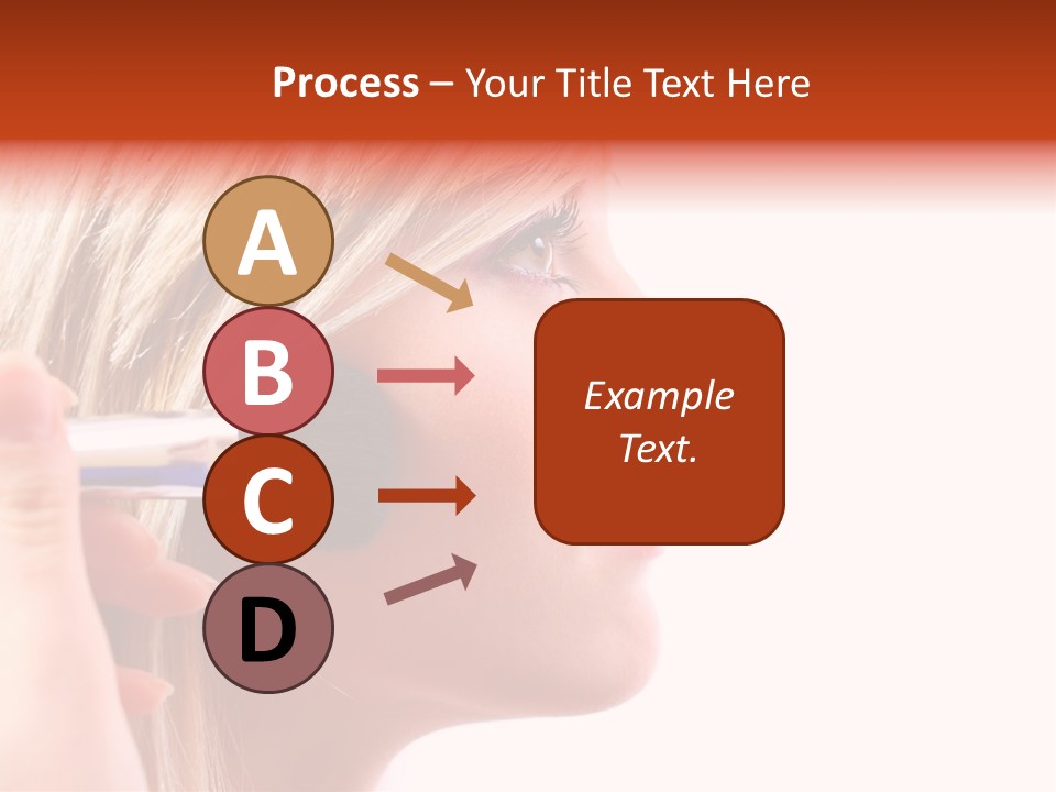 People Model Mascara PowerPoint Template