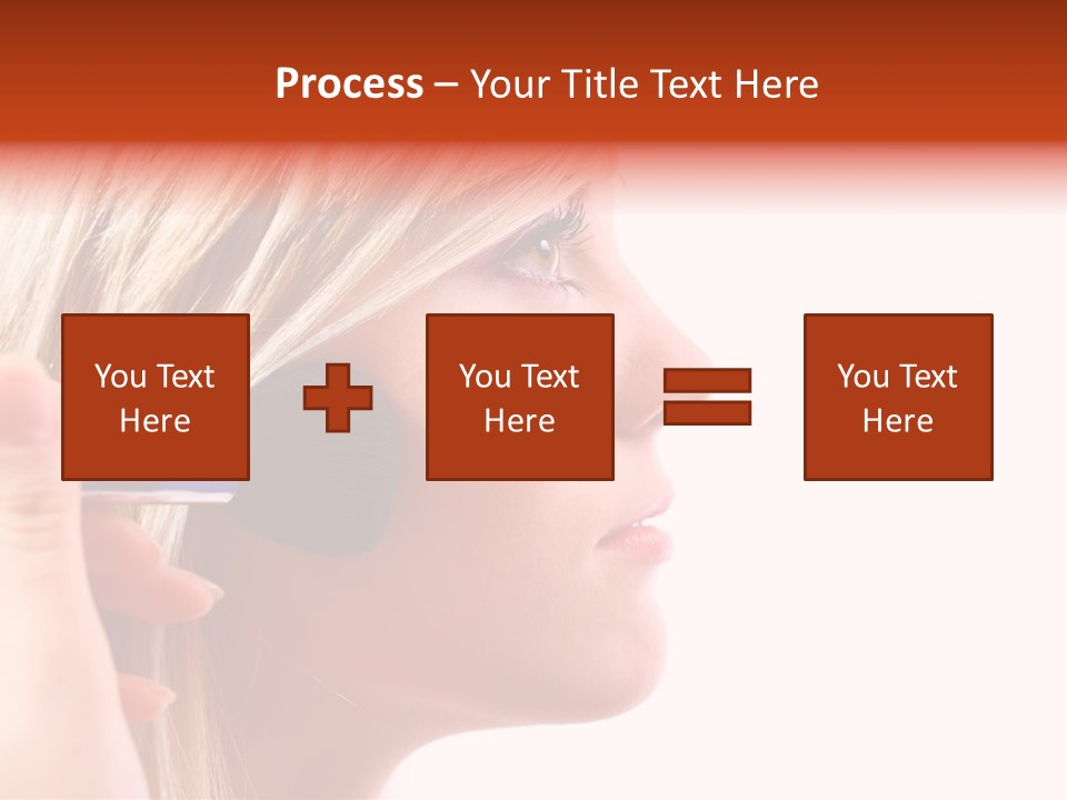 People Model Mascara PowerPoint Template