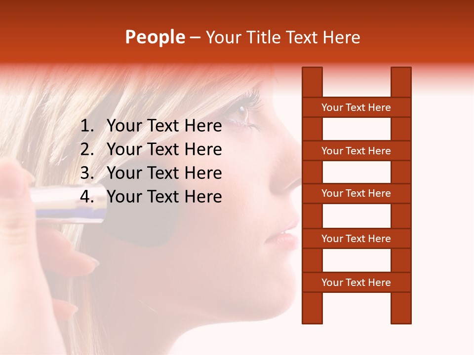 People Model Mascara PowerPoint Template