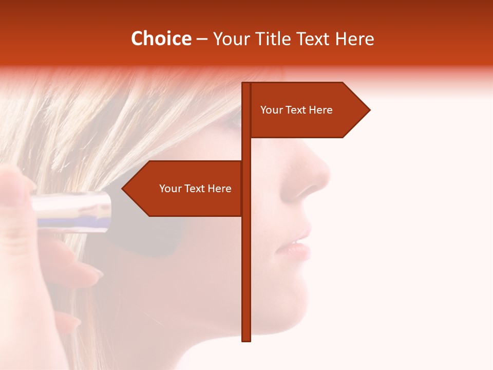 People Model Mascara PowerPoint Template