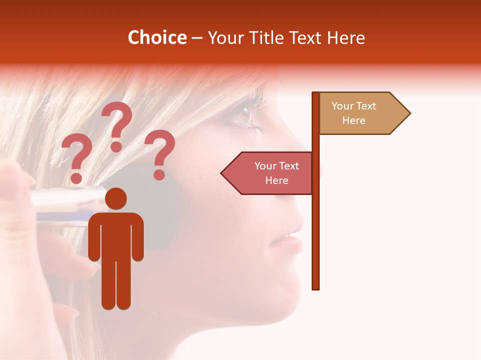 People Model Mascara PowerPoint Template