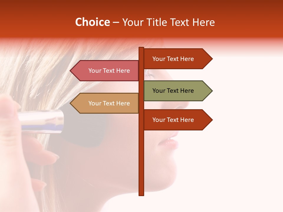 People Model Mascara PowerPoint Template