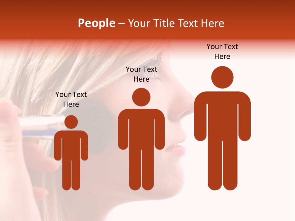 People Model Mascara PowerPoint Template