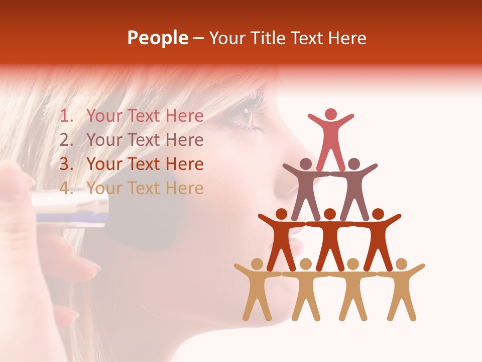People Model Mascara PowerPoint Template