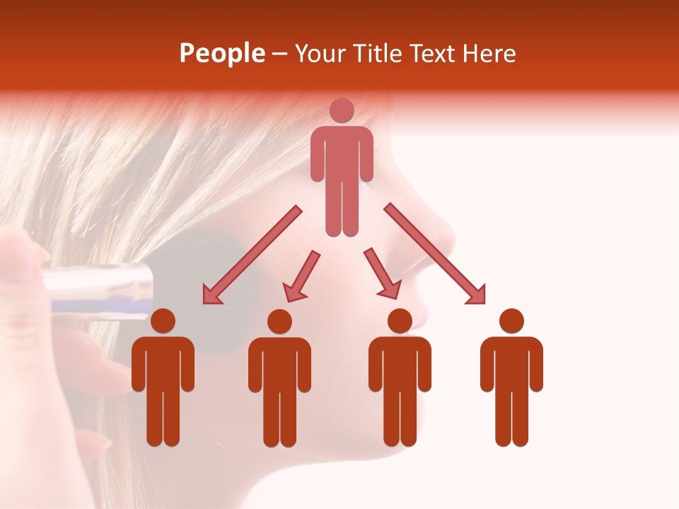 People Model Mascara PowerPoint Template