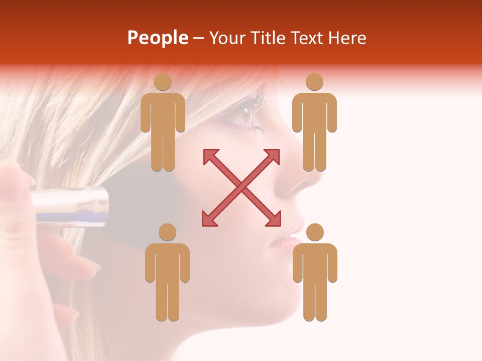 People Model Mascara PowerPoint Template