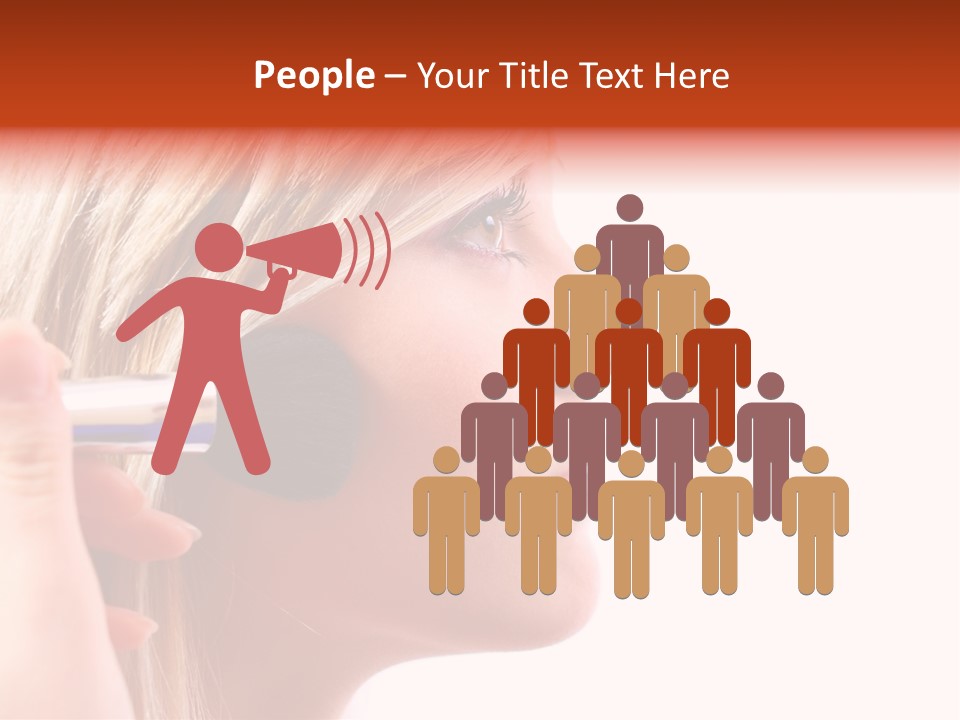 People Model Mascara PowerPoint Template