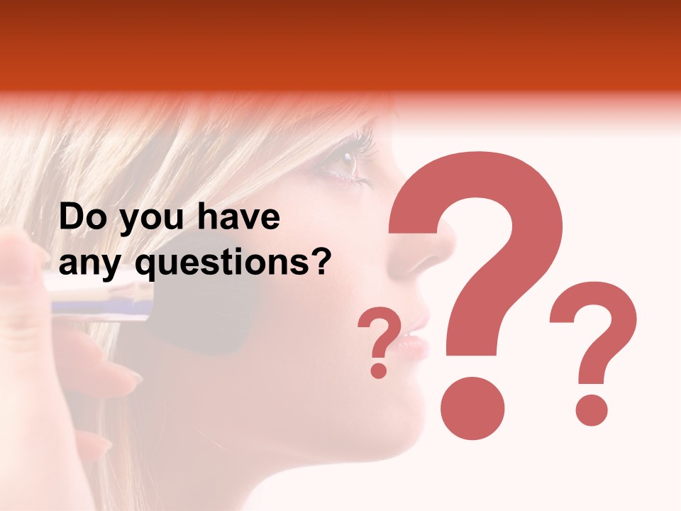 People Model Mascara PowerPoint Template