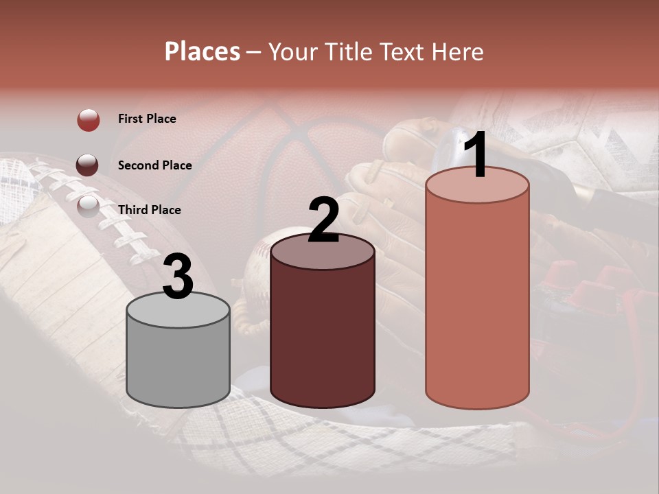 Sporting Stick Texture PowerPoint Template