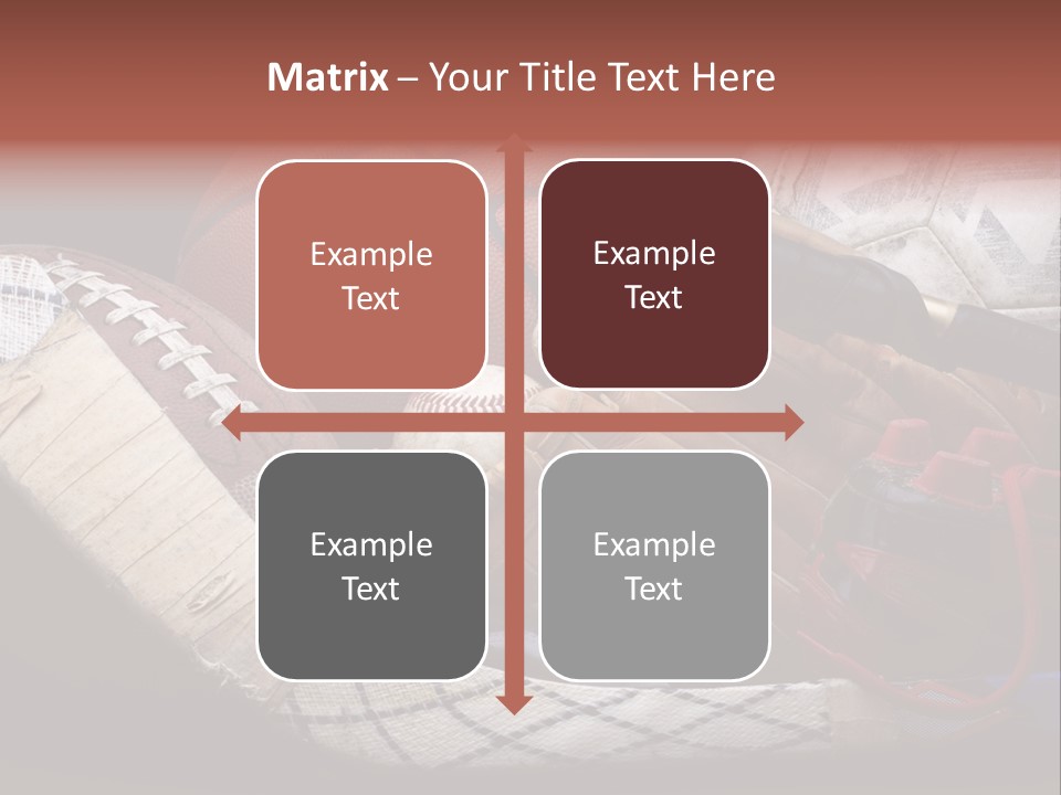 Sporting Stick Texture PowerPoint Template