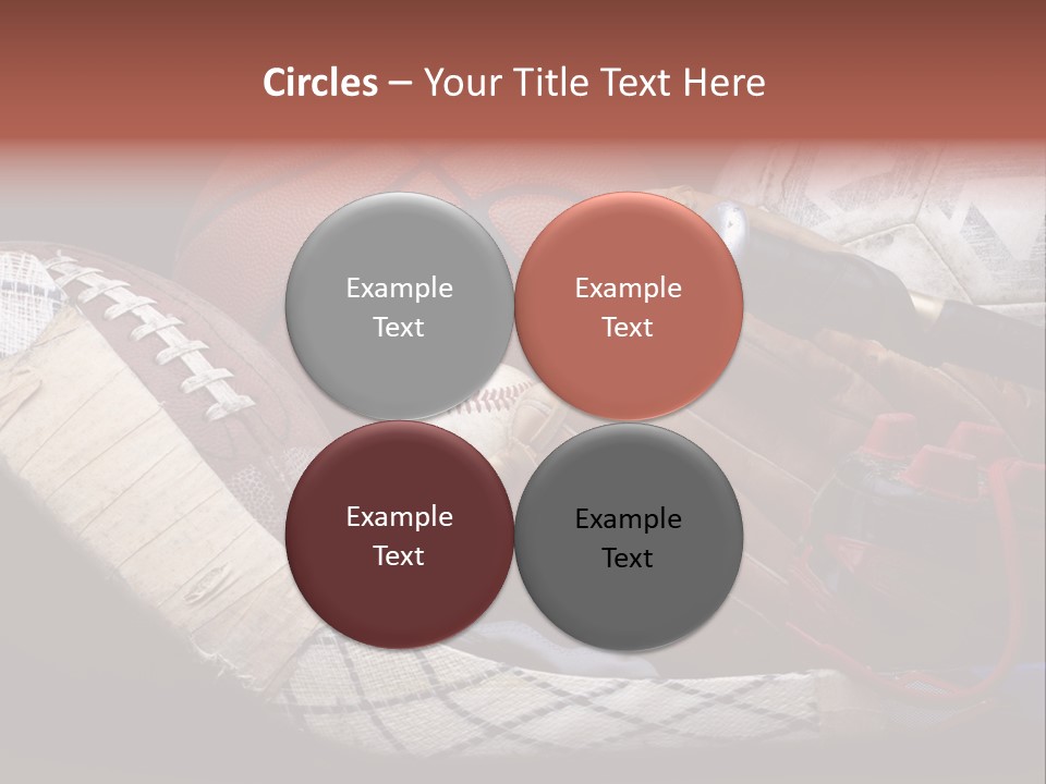 Sporting Stick Texture PowerPoint Template