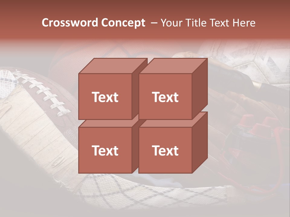 Sporting Stick Texture PowerPoint Template