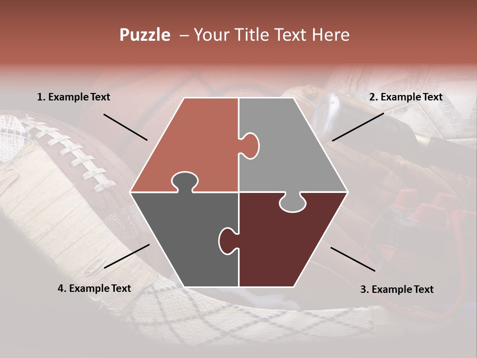 Sporting Stick Texture PowerPoint Template