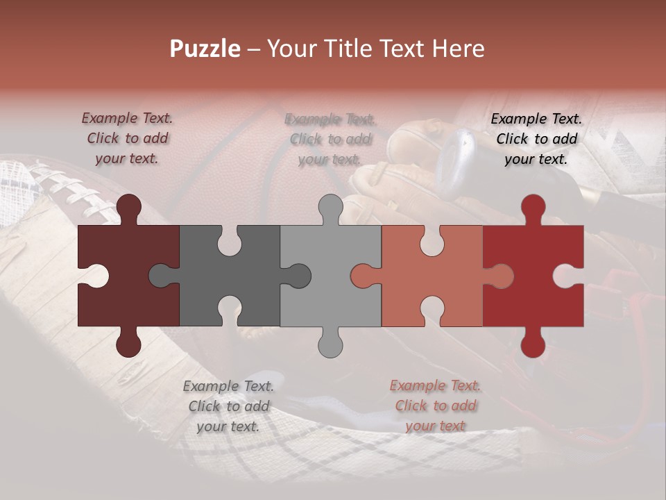 Sporting Stick Texture PowerPoint Template