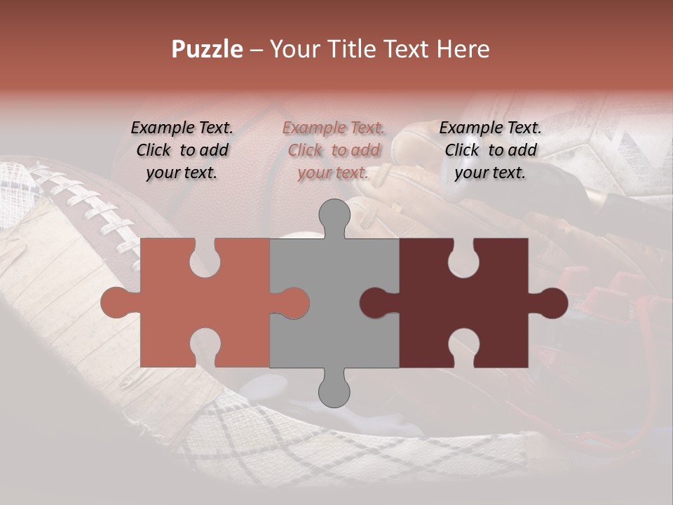 Sporting Stick Texture PowerPoint Template